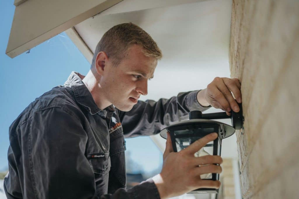 outdoor security lighting at home